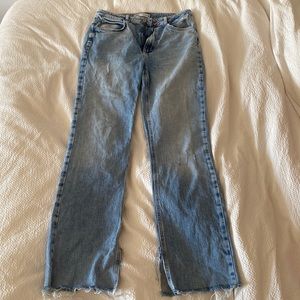 Zara slit jeans